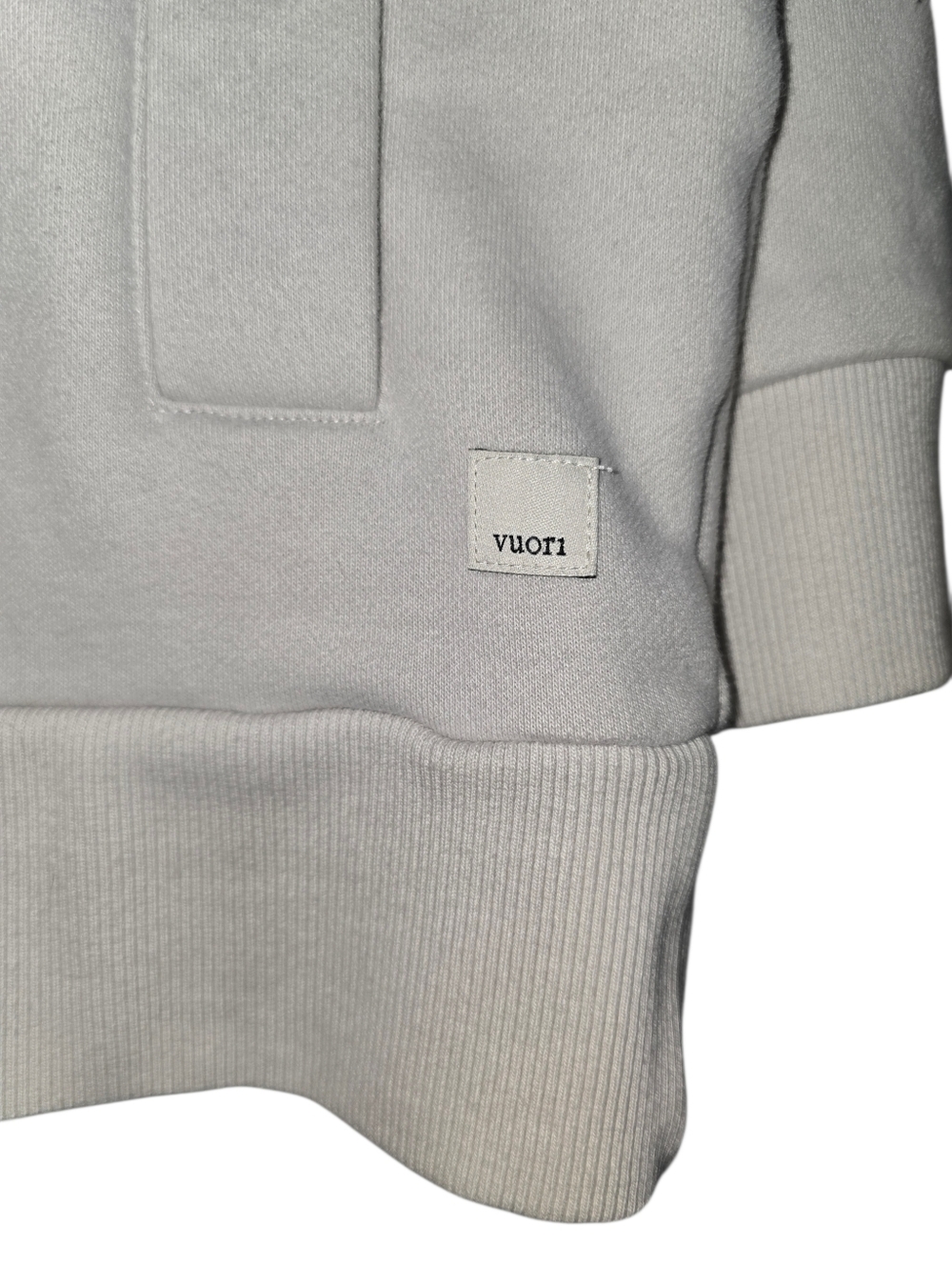 Vuori Restore Full Zip Hoodie Bone/Cream Color Oversized Organic Cotton Size XL - Picture 7 of 12